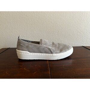 Dr. Scholl's Nova Sneakers 10M Women's Shoes Slip On Gray Perforated Fabric
